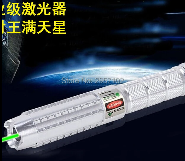 High Power Military Green Laser Pointer 100w 100000m LAZER Flashlights 532nm Light Focus Burning match,Burn cigarettes Hunting
High Power Military Green Laser Pointer 100w 100000m LAZER Flashlights 532nm Light Focus Burning match,Burn cigarettes Hunting