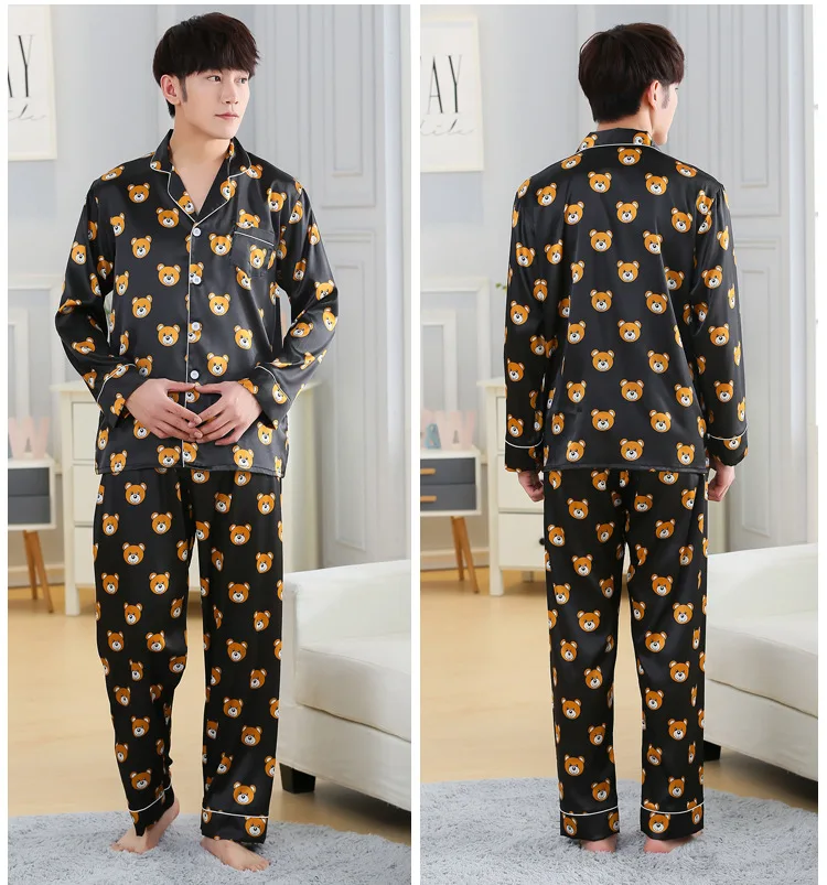 New Fashion Men Pajama Sets Spring Autumn Pyjamas Set Nightwear Long-sleeve Cartoon Lovers Homewear Couples His-and-hers Clothes
New Fashion Men Pajama Sets Spring Autumn Pyjamas Set Nightwear Long-sleeve Cartoon Lovers Homewear Couples His-and-hers Clothes