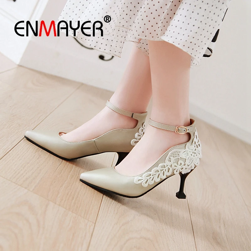 ENMAYER 2019 NEW Arrival Women High Heel Pimps Spring /autumn Basic Pointed Toe Party Sexy Women Shoes Size 34-43 LY2474
ENMAYER 2019 NEW Arrival Women High Heel Pimps Spring /autumn Basic Pointed Toe Party Sexy Women Shoes Size 34-43 LY2474