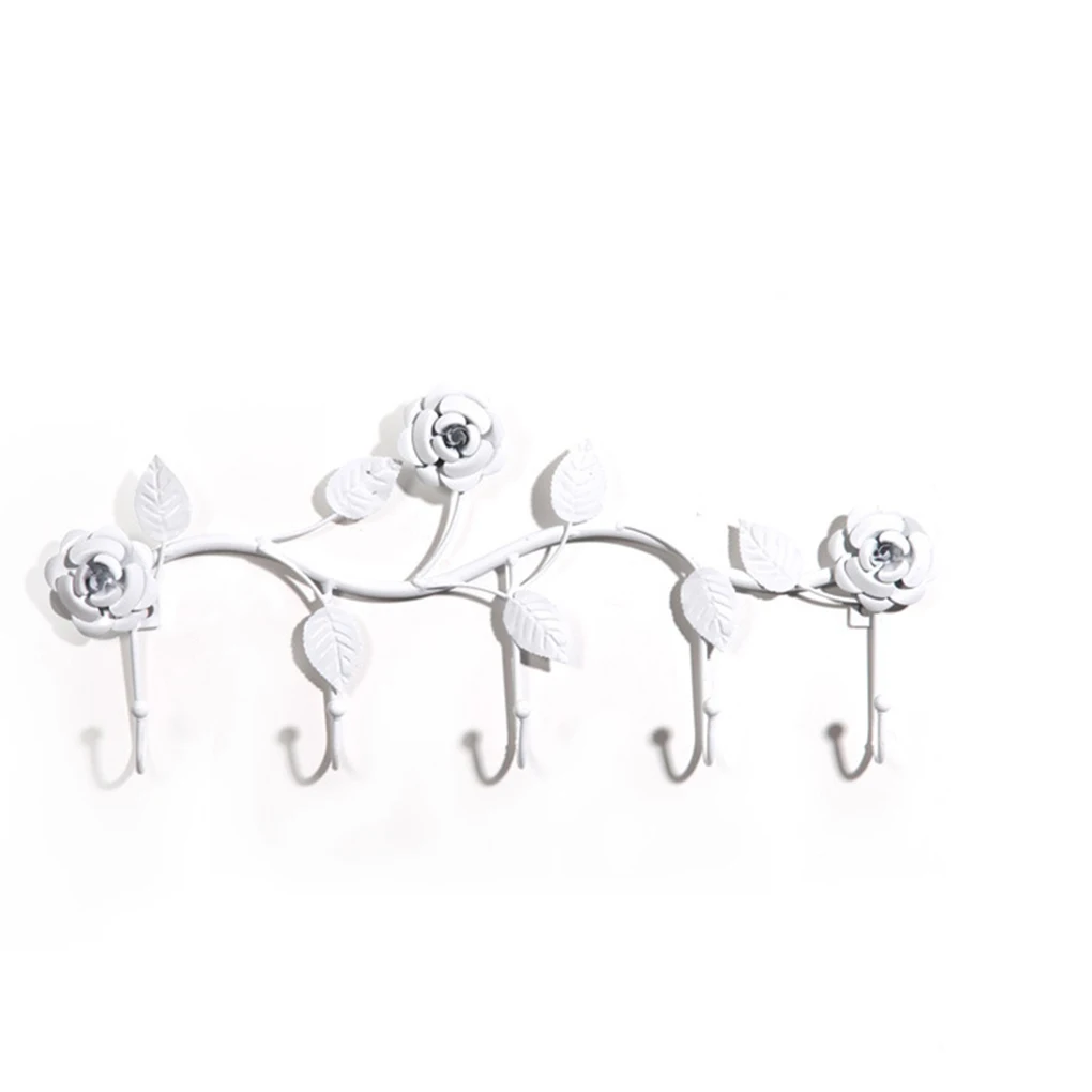 1pcs 5 Hooks Clothes Rack Robe Key Holder Wall Hanger Hooks Rose Leaves Metal Over Door Kitchen Bathroom Coat Holder
1pcs 5 Hooks Clothes Rack Robe Key Holder Wall Hanger Hooks Rose Leaves Metal Over Door Kitchen Bathroom Coat Holder