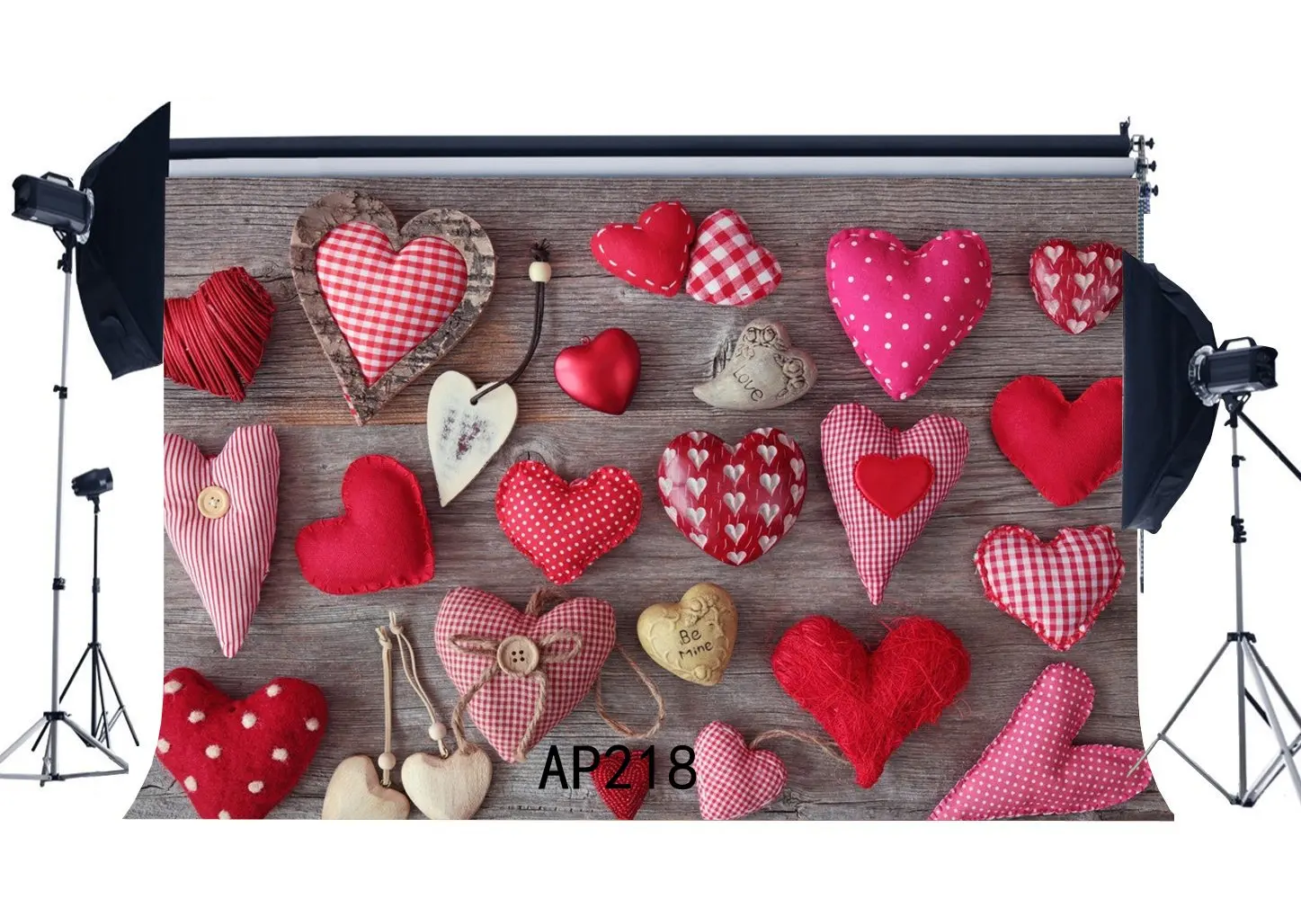 Photography Backdrops Valentine's Day Red Hearts on Vintage Wood Floor Seamless Kids Adutls Lover Portraits Background
Photography Backdrops Valentine's Day Red Hearts on Vintage Wood Floor Seamless Kids Adutls Lover Portraits Background
