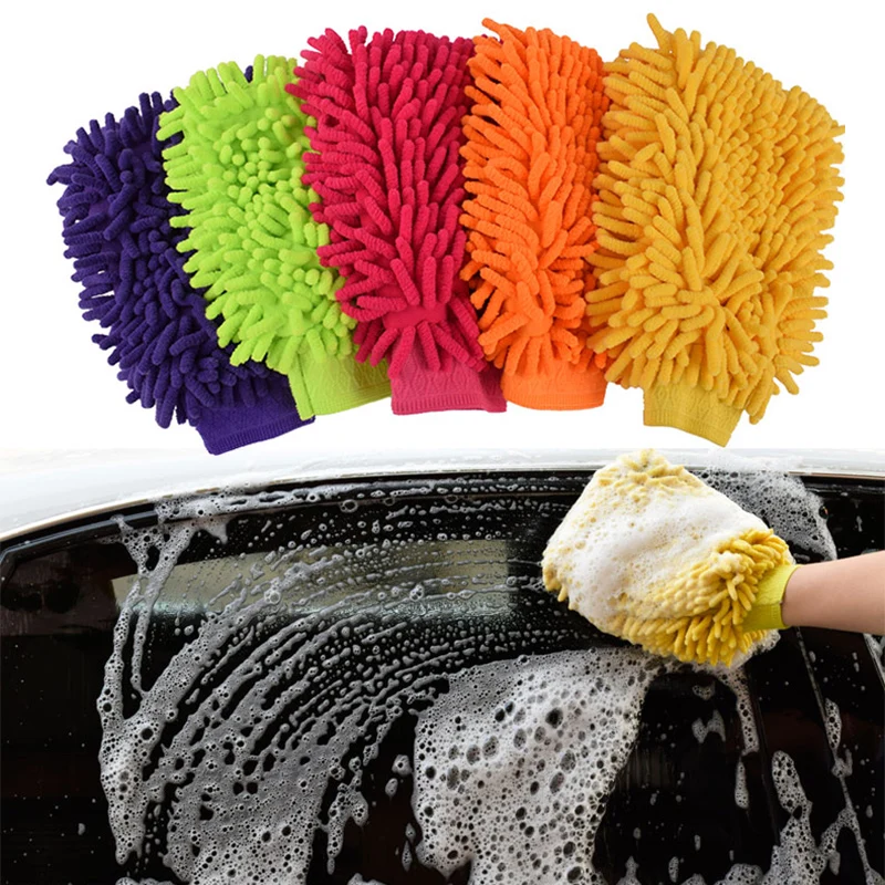 Microfiber Anthozoan перчатки для мытья автомобиля мотоциклетная шайба чистки