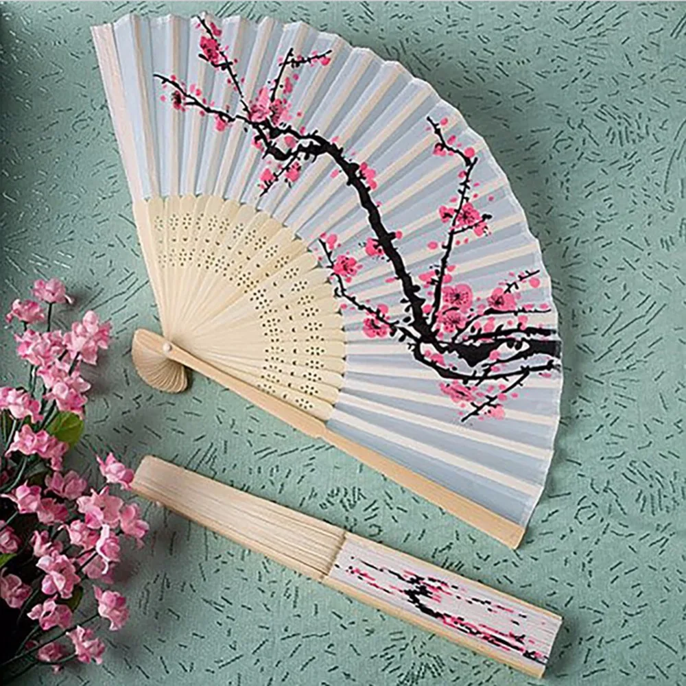 Fancy Chinese Silk Bamboo Hand Held Folding Cherry Blossom Wedding Party Fan Dance
Fancy Chinese Silk Bamboo Hand Held Folding Cherry Blossom Wedding Party Fan Dance