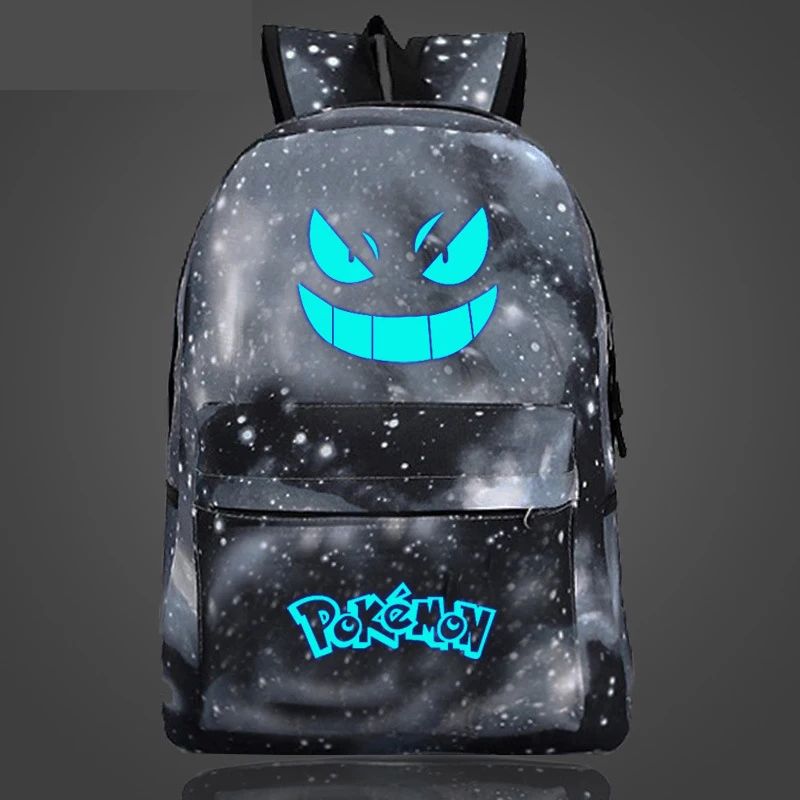 Светящаяся сумка с покемонами Ghost Pokemon Pie Go Рюкзак|pokemon bag|backpacking backpackpokemon backpack |