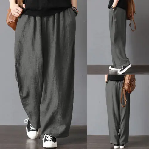 Men Casual Loose Wide Leg Pants Cotton Linen Casual Bloomers Trousers Harem Plus Size Clothing
Men Casual Loose Wide Leg Pants Cotton Linen Casual Bloomers Trousers Harem Plus Size Clothing