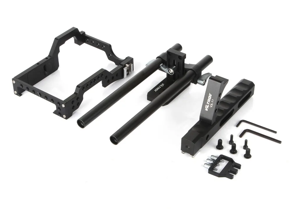 Viltrox 15mm Rod Rig DSLR Camera Video Cage Kit Stabilizer + Top Handle Grip for Sony A9 A7II A7RII A7SII A6300 A6500/GH4/EOS M5
Viltrox 15mm Rod Rig DSLR Camera Video Cage Kit Stabilizer + Top Handle Grip for Sony A9 A7II A7RII A7SII A6300 A6500/GH4/EOS M5