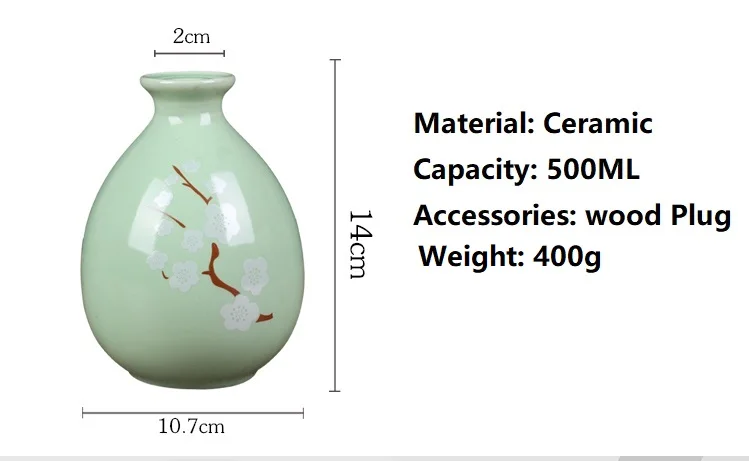 500ML Japan style ceramics Wine bottle Creative flagon Ceramic Vases Decoration Living Room Flower Arrangement Ceramic Gift
500ML Japan style ceramics Wine bottle Creative flagon Ceramic Vases Decoration Living Room Flower Arrangement Ceramic Gift