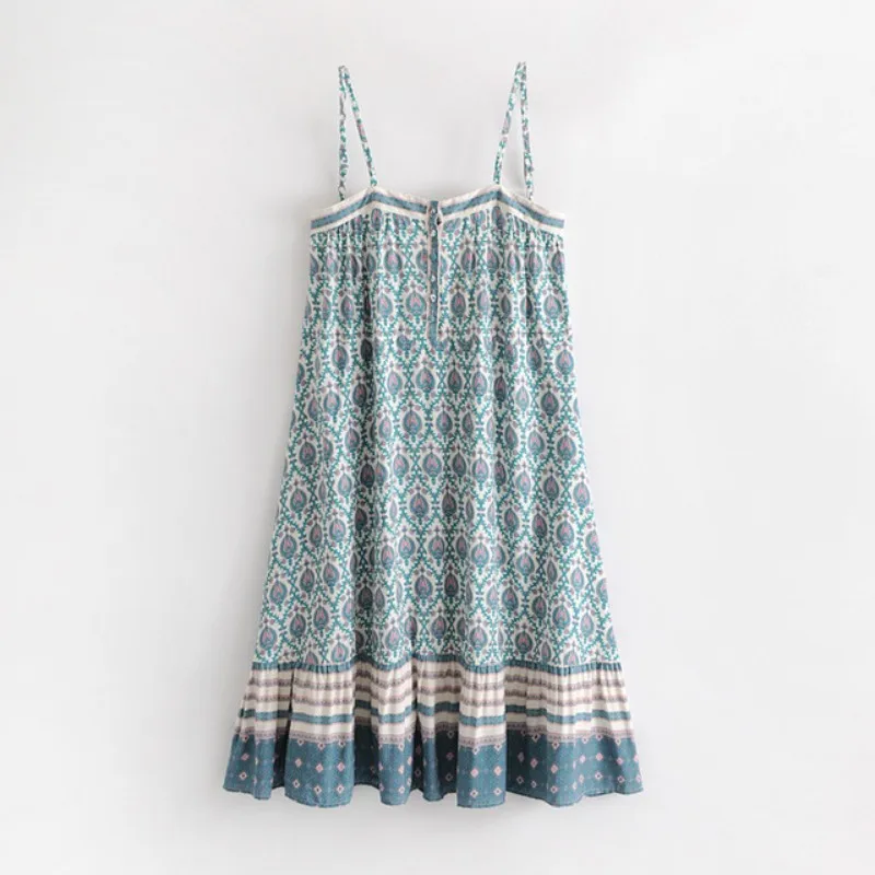 Boho Summer Dresses Ladies Casual Floral Print Dresses Women Loose Fit Spaghetti Straps Sleeveless Bohemian Midi Dress Vestidos
Boho Summer Dresses Ladies Casual Floral Print Dresses Women Loose Fit Spaghetti Straps Sleeveless Bohemian Midi Dress Vestidos