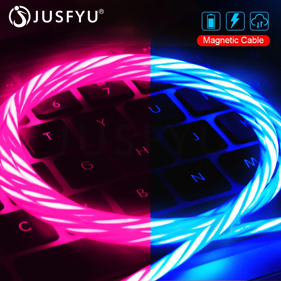 Magnetic Cable USB Type C Cable Magnetic Cable LED light fast Charging USB Micro 8 pin Charger Cable Wire for iphone X Xs Huawei
Magnetic Cable USB Type C Cable Magnetic Cable LED light fast Charging USB Micro 8 pin Charger Cable Wire for iphone X Xs Huawei