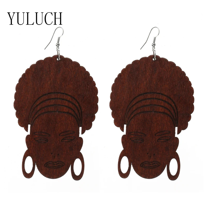 YULUCH Ethnic Wood Prints African Girl Jewelery Street Simple Earrings For Ladies Art Accessories Special Present
YULUCH Ethnic Wood Prints African Girl Jewelery Street Simple Earrings For Ladies Art Accessories Special Present