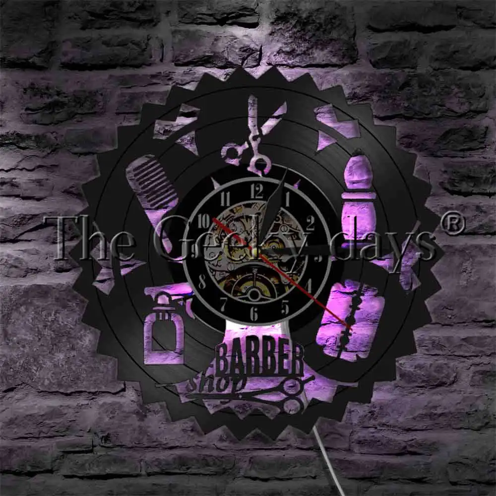 1Piece Barber Shop Hairdresser Tools LED Hanging Light Grooming Beauty Salon Modern Wall Light Vinyl Record Wall Clock
1Piece Barber Shop Hairdresser Tools LED Hanging Light Grooming Beauty Salon Modern Wall Light Vinyl Record Wall Clock