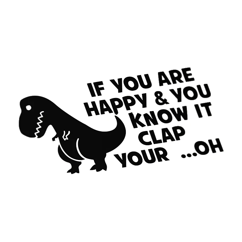 If You Are Happy & You Know It Clap Funny Novelty Motorcycle Bumper Window Car Sticker Vinyl Decor Decals
If You Are Happy & You Know It Clap Funny Novelty Motorcycle Bumper Window Car Sticker Vinyl Decor Decals