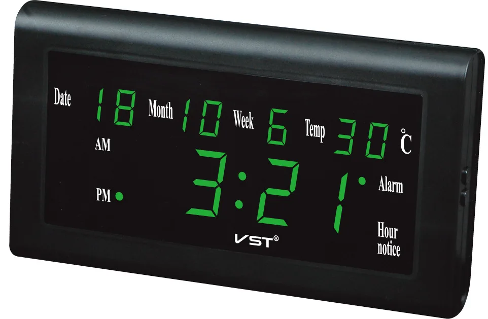 Best Selling Large LED Digital Wall Clock Modern Design With Thermometer And Hygrometer VST795w
Best Selling Large LED Digital Wall Clock Modern Design With Thermometer And Hygrometer VST795w