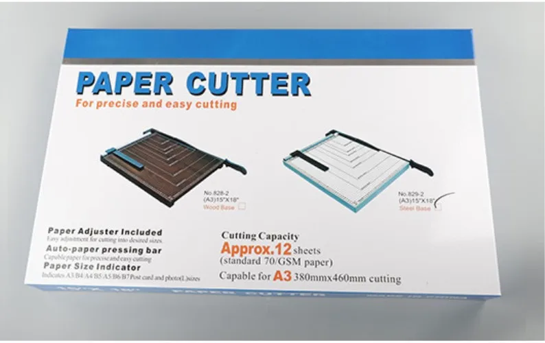 A3 Paper Cutter Iron Multi-function Paper Cutter Business Card Photo Wooden Manual Paper Cutter
A3 Paper Cutter Iron Multi-function Paper Cutter Business Card Photo Wooden Manual Paper Cutter