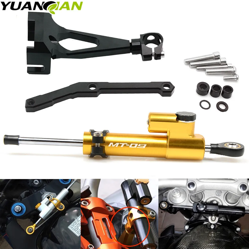 YUANQIAN CNC Aluminum Motorcycle Steering Stabilize Damper Bracket Mount Kit For Yamaha MT-09 13-17 MT09 FZ09
YUANQIAN CNC Aluminum Motorcycle Steering Stabilize Damper Bracket Mount Kit For Yamaha MT-09 13-17 MT09 FZ09
