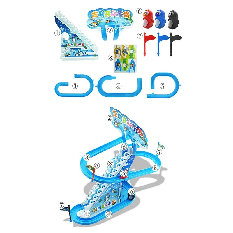 INBEAJY Magical penguin Flexible Track Play Set Bend penguin Toy Play Tracks Electronic Light Car Race Track DIY Toys
INBEAJY Magical penguin Flexible Track Play Set Bend penguin Toy Play Tracks Electronic Light Car Race Track DIY Toys