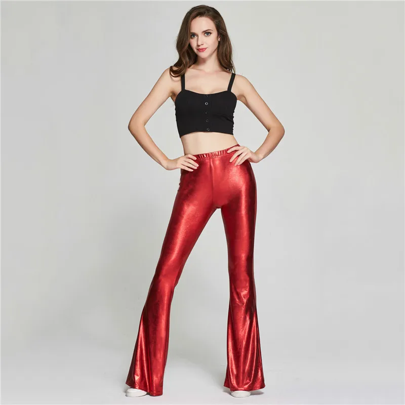 Wide Leg Pants Women Black Red Green Plus Size High Waist Pants 2019 New Spring Autumn Sexy Slim Long Flare Pants Feminina CX684
Wide Leg Pants Women Black Red Green Plus Size High Waist Pants 2019 New Spring Autumn Sexy Slim Long Flare Pants Feminina CX684