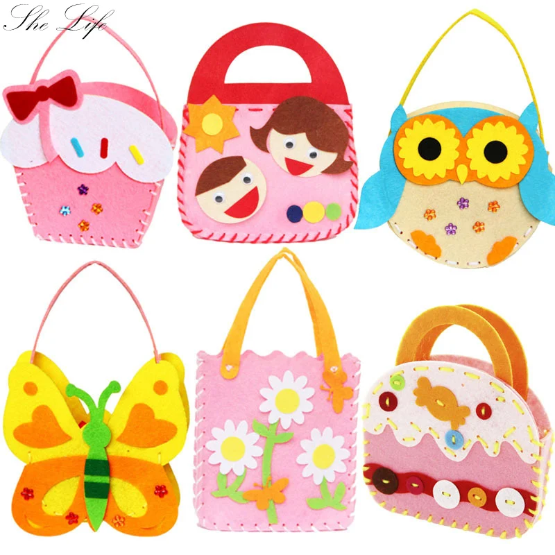 Cute Bag Felt DIY Package Handmade Non-woven Material Toy Children Early Education Gift Craft Decoration
Cute Bag Felt DIY Package Handmade Non-woven Material Toy Children Early Education Gift Craft Decoration