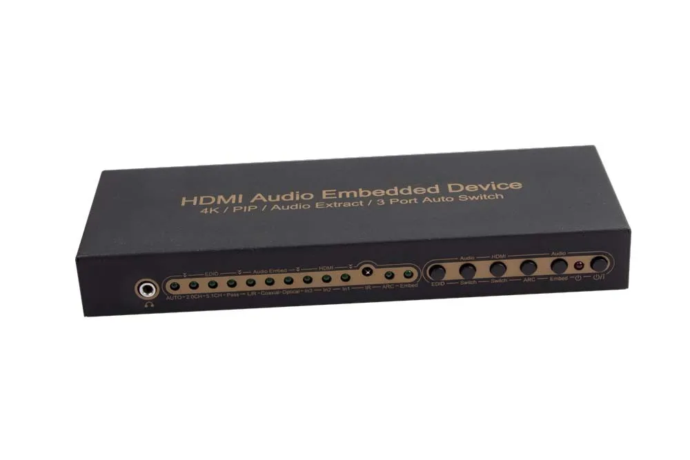 Коммутатор HDMI 3X1 1 шт. поддержка извлечения аудио 4k 1080P ARC PIP AC3 5.1CH | Электроника