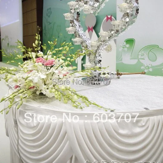 22FT*29" White Table Skirting With Magic Tape 1PCS With Free Shipping For Wedding Decor
22FT*29" White Table Skirting With Magic Tape 1PCS With Free Shipping For Wedding Decor