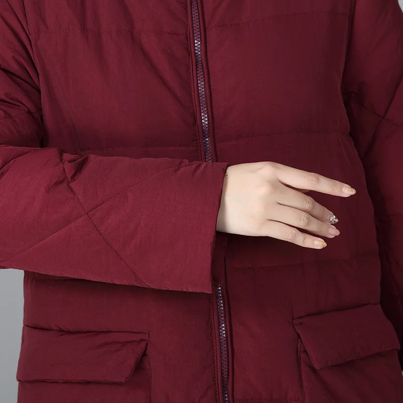 2018 Middle-aged Women Winter Jacket Loose Long Warm Female Coat Winter Thicker Plus Size 4XL Mother Women Cotton Parkas Hooded
2018 Middle-aged Women Winter Jacket Loose Long Warm Female Coat Winter Thicker Plus Size 4XL Mother Women Cotton Parkas Hooded