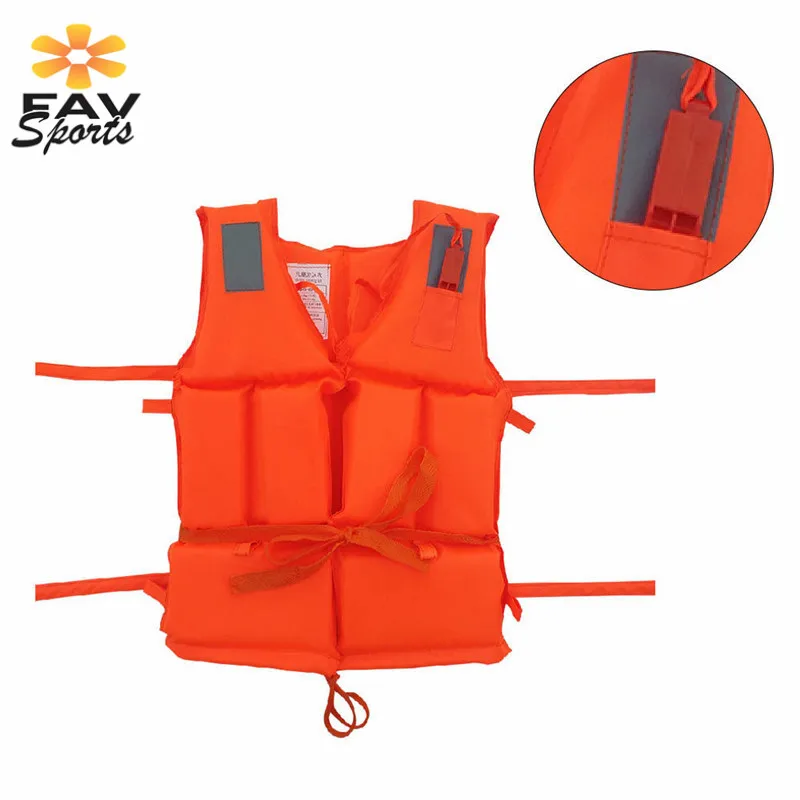 Outdoor Water Sports Universal Adult Kids Safety Life Jacket Swimming Vest With Survival Whistle Waistcoat Surfing Boating | Спорт и