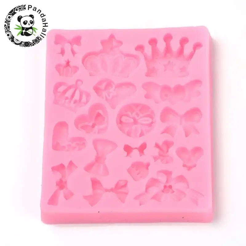Pandahall 1pc 90x75x10mm Crown & Bowknot Shape (19 patterns) Silicone Mold Random Color Delivery DIY Jewelry Mould Tool
Pandahall 1pc 90x75x10mm Crown & Bowknot Shape (19 patterns) Silicone Mold Random Color Delivery DIY Jewelry Mould Tool