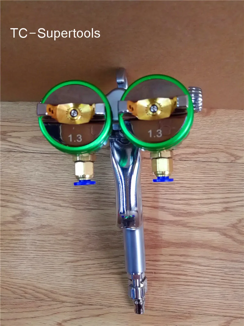 Double nozzle spray gun Free shipping nano chrome painting high pressure mirror pneumatic sprayer pneumatic tool lisson
Double nozzle spray gun Free shipping nano chrome painting high pressure mirror pneumatic sprayer pneumatic tool lisson
