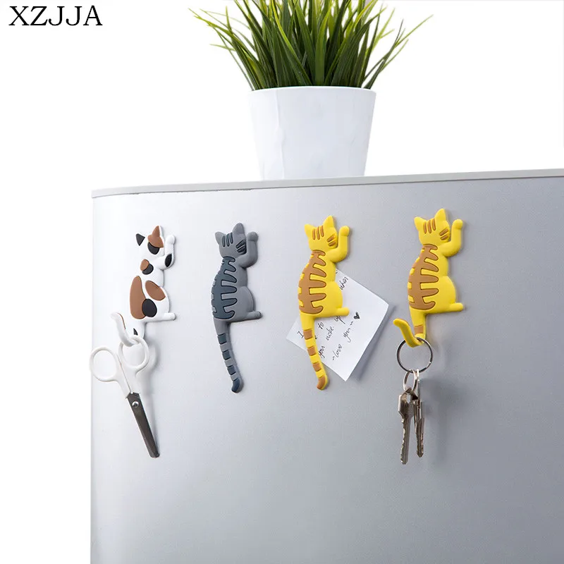 XZJJA 2pcs Creative Cartoon Cat Magnetic Key Hook Kitchen Microwave Oven Fridge Magnet Decor Storage Hang Hook PVC Tail Bendable
XZJJA 2pcs Creative Cartoon Cat Magnetic Key Hook Kitchen Microwave Oven Fridge Magnet Decor Storage Hang Hook PVC Tail Bendable