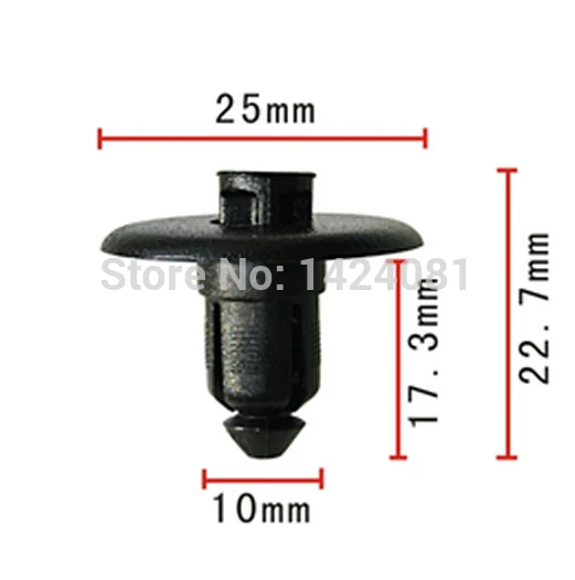 100x OEM Nylon for Ford Cowl Push-Type Retainer Retaining Clip Fastener (20x17x10mm) W705956-S300 W705956S300
100x OEM Nylon for Ford Cowl Push-Type Retainer Retaining Clip Fastener (20x17x10mm) W705956-S300 W705956S300