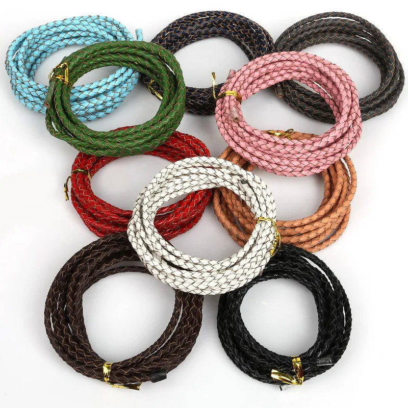 3mm 2m/lot Round Cord Genuine Cow Leather Cords/wire/Rope/String DIY Accessories for Necklace Bracelet Jewelry Supplies
3mm 2m/lot Round Cord Genuine Cow Leather Cords/wire/Rope/String DIY Accessories for Necklace Bracelet Jewelry Supplies