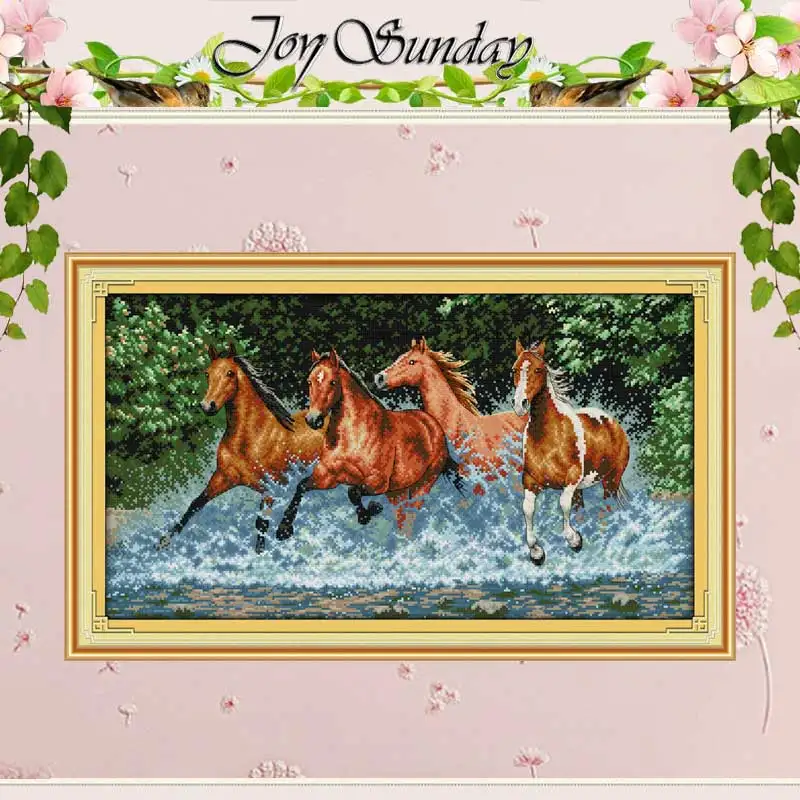 Horses Pattern Counted Cross Stitch 11CT 14CT Printed DIY Handmade Cotton Animals DMC Cross-stitch Kits Embroidery Needlework
Horses Pattern Counted Cross Stitch 11CT 14CT Printed DIY Handmade Cotton Animals DMC Cross-stitch Kits Embroidery Needlework