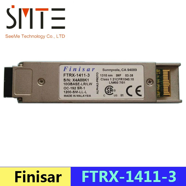 Finisar FTRX-1411-3 OC-192 SR-1 SMF 1310nm 10G 1200-SM-LL-L X4A00K1 однорежимный модуль
Finisar FTRX-1411-3 OC-192 SR-1 SMF 1310nm 10G 1200-SM-LL-L X4A00K1 однорежимный модуль