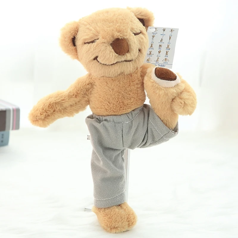 60 Cm Decent Joint Movable Yoga Bear Plush Toy Stuffed Animal Teddy Bear Bed Toy For Children's Gift Yoga Fans
60 Cm Decent Joint Movable Yoga Bear Plush Toy Stuffed Animal Teddy Bear Bed Toy For Children's Gift Yoga Fans