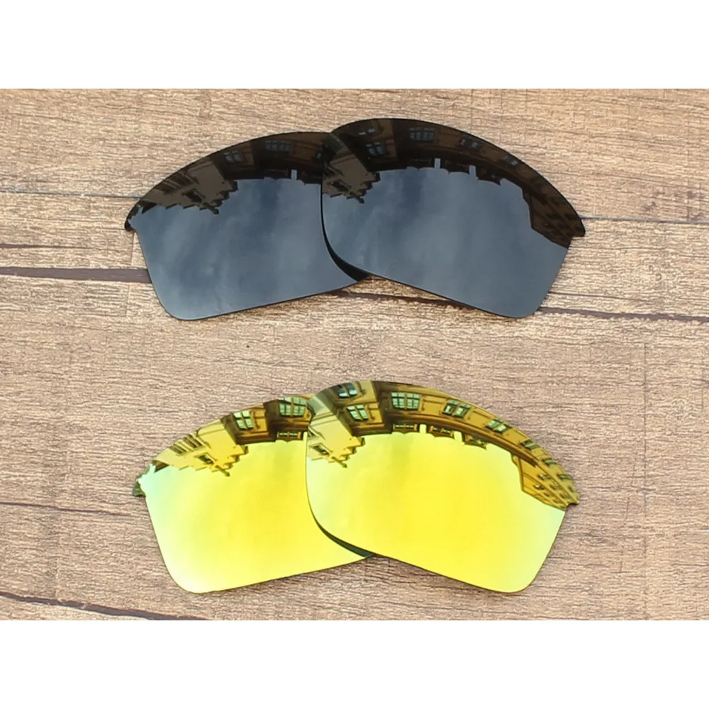 Vonxyz 2 Pairs Stealth Black & 24K Mirror Polycarbonate Replacement Lenses for-Oakley Bottle Rocket Frame
Vonxyz 2 Pairs Stealth Black & 24K Mirror Polycarbonate Replacement Lenses for-Oakley Bottle Rocket Frame