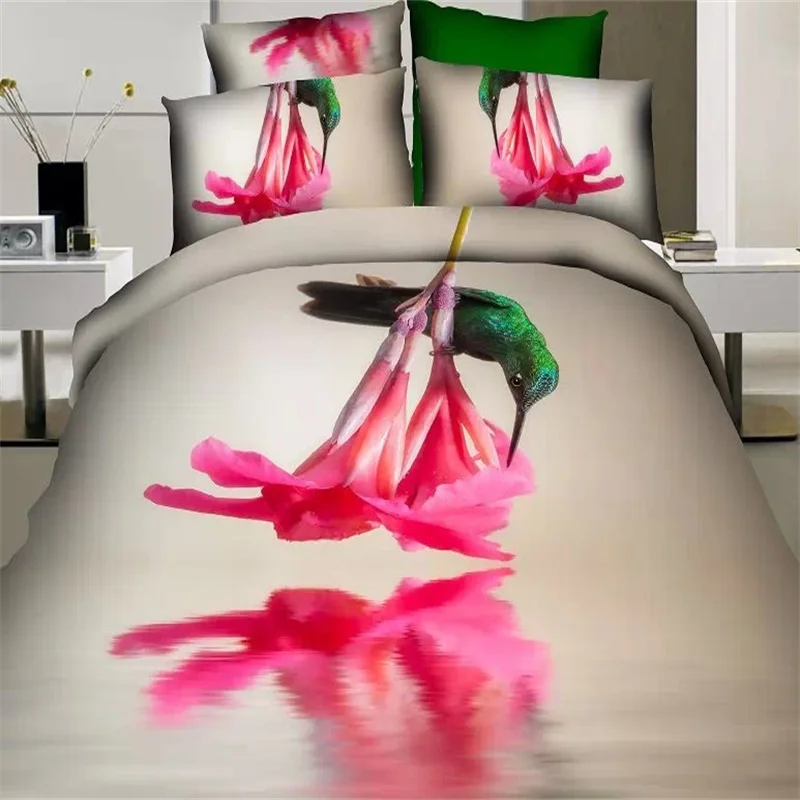 Pink Flower 3D Floral and Bird Print Bedding Sets Queen Size 100% Cotton Duvet Cover Pillowcase Bed Sheets Bedroom Set for Girls
Pink Flower 3D Floral and Bird Print Bedding Sets Queen Size 100% Cotton Duvet Cover Pillowcase Bed Sheets Bedroom Set for Girls