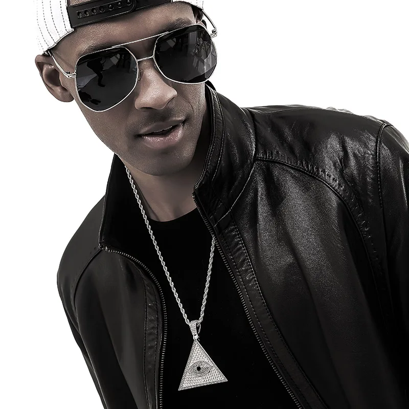 Triangle Egyptian Pyramid Necklaces&Pendant with cuban chain Iced Out Illuminati Evil Eye Of Horus Hip Hop jewelry
Triangle Egyptian Pyramid Necklaces&Pendant with cuban chain Iced Out Illuminati Evil Eye Of Horus Hip Hop jewelry