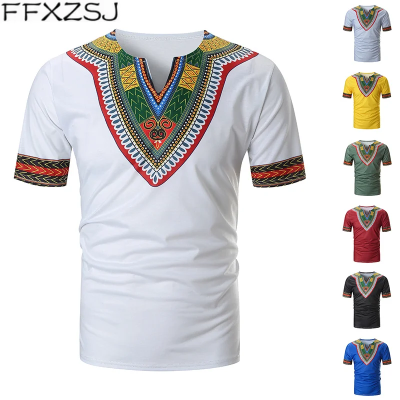 FFXZSJ New Arrived Folk-custom T-shirts Men Summer Casual African Print V Neck Pullover Short Sleeve T-shirt Top Blouse camiseta
FFXZSJ New Arrived Folk-custom T-shirts Men Summer Casual African Print V Neck Pullover Short Sleeve T-shirt Top Blouse camiseta