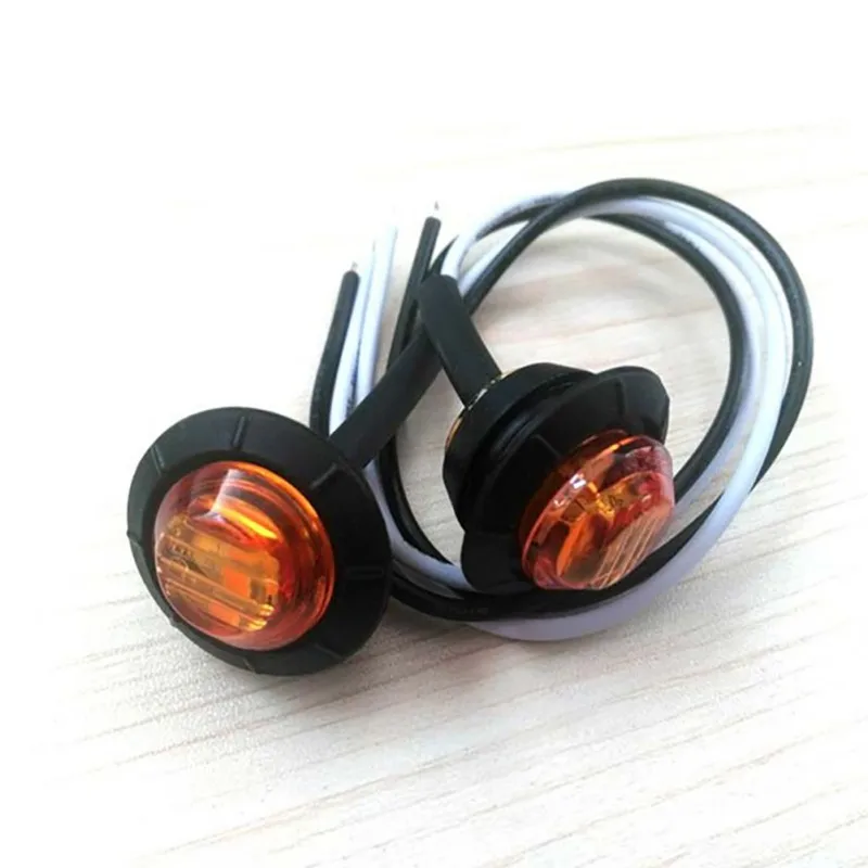 12v Trailer Led Side Marker Lights For Trucks Clearance Lights Amber Side Marker Round Truck Turn Signal Lamp 1PC
12v Trailer Led Side Marker Lights For Trucks Clearance Lights Amber Side Marker Round Truck Turn Signal Lamp 1PC