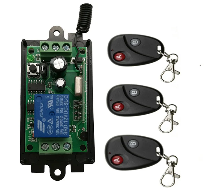 DC 9V 12V 24V 1 CH 1CH RF беспроводной переключатель системы дистанционного управления Передатчик с приемником с двумя кнопками для гаражных дверей/...
DC 9V 12V 24V 1 CH 1CH RF беспроводной переключатель системы дистанционного управления Передатчик с приемником с двумя кнопками для гаражных дверей/...