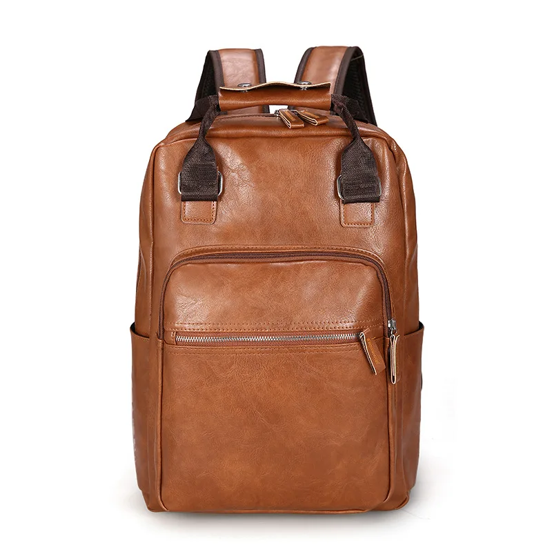 New Hot Men Backpacks Fashion High Quality Pu Leather Male Korean Student Backpack Boy Lager Business Laptop School Computer Bag
New Hot Men Backpacks Fashion High Quality Pu Leather Male Korean Student Backpack Boy Lager Business Laptop School Computer Bag
