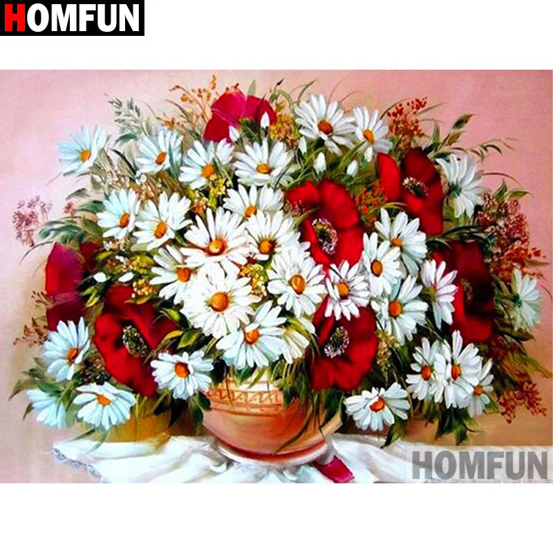 HOMFUN полный квадратный/круглый дрель 5D DIY алмазная живопись "Корзина с