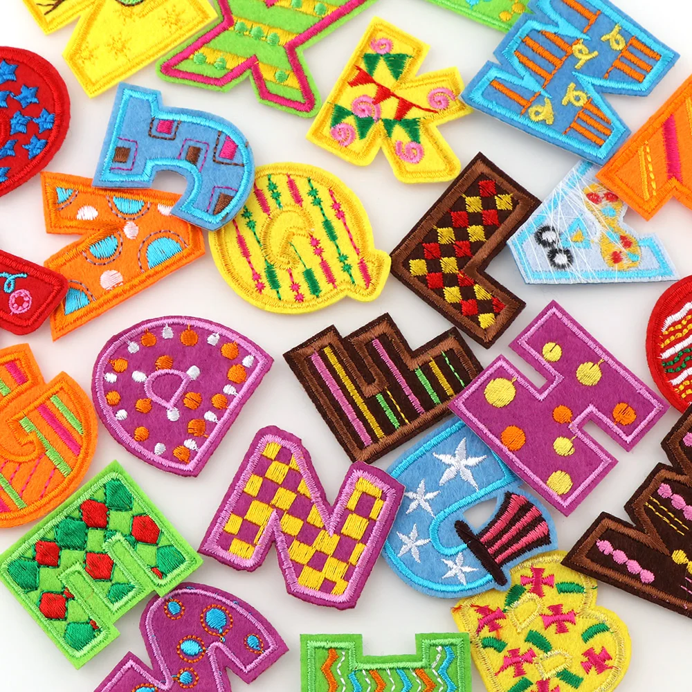 26Pcs/Set Colorful Alphabet Embroidery Patches Clothing Iron On Patches Punk Motif Applique DIY Clothes Accessory Stickers
26Pcs/Set Colorful Alphabet Embroidery Patches Clothing Iron On Patches Punk Motif Applique DIY Clothes Accessory Stickers