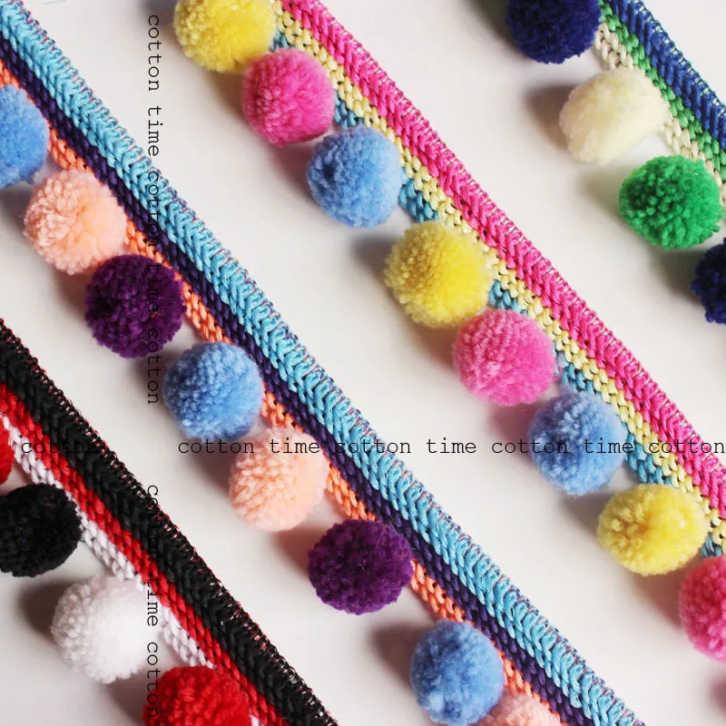 1yard 3colors mixed pompom trim 4cm ball diameter 7cm wide fringe trimhandmade materials,clothing accesory
1yard 3colors mixed pompom trim 4cm ball diameter 7cm wide fringe trimhandmade materials,clothing accesory