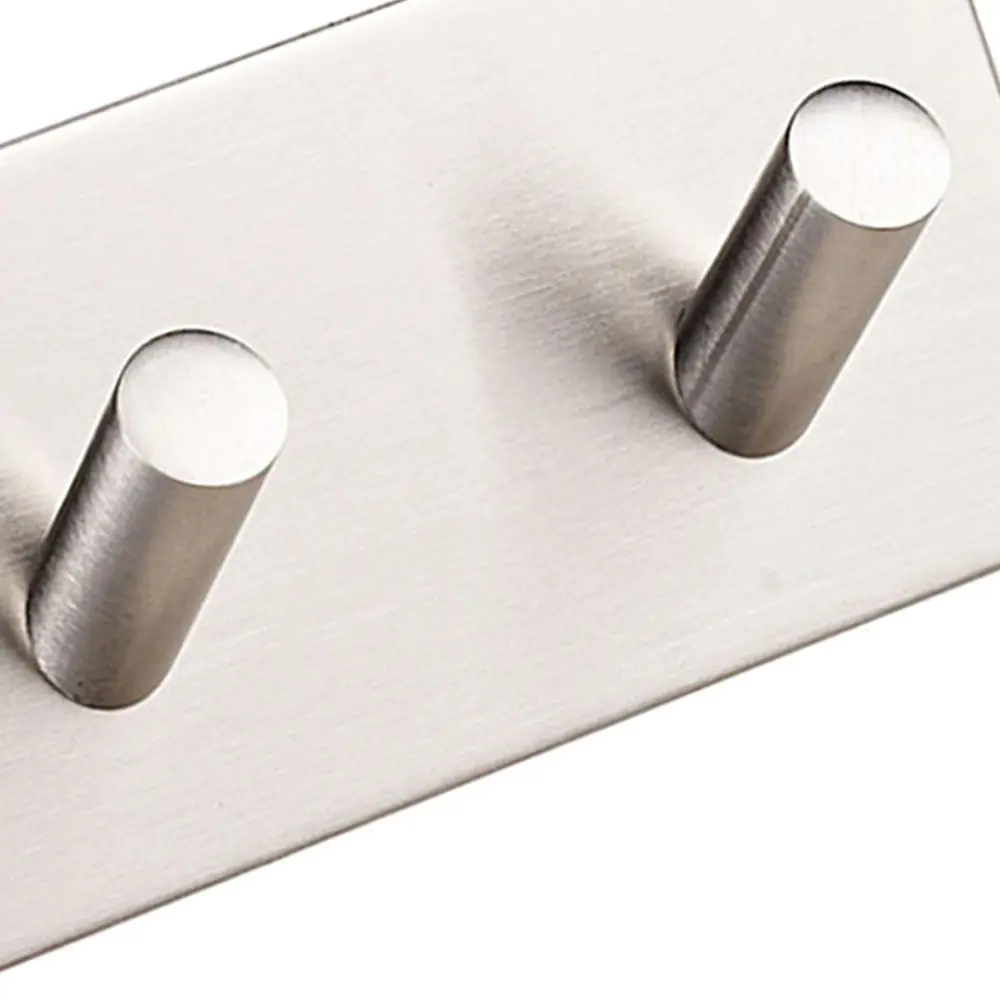 Double Adhesive Hook Cabinadd Stainless Steel Double Hook Self Adhesive Wall Hook Hanger for Bathroom Kitchen Home Storage
Double Adhesive Hook Cabinadd Stainless Steel Double Hook Self Adhesive Wall Hook Hanger for Bathroom Kitchen Home Storage