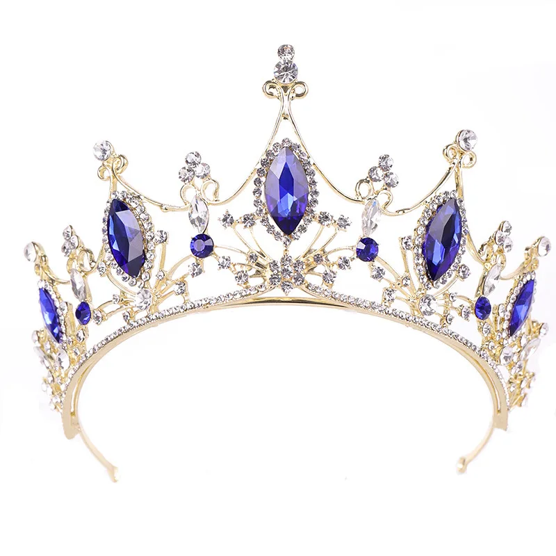 Women Romantic Wedding Crowns for Pageant Bridal Wedding Hair Jewelry Accessories Royal Blue Tiaras Noiva
Women Romantic Wedding Crowns for Pageant Bridal Wedding Hair Jewelry Accessories Royal Blue Tiaras Noiva