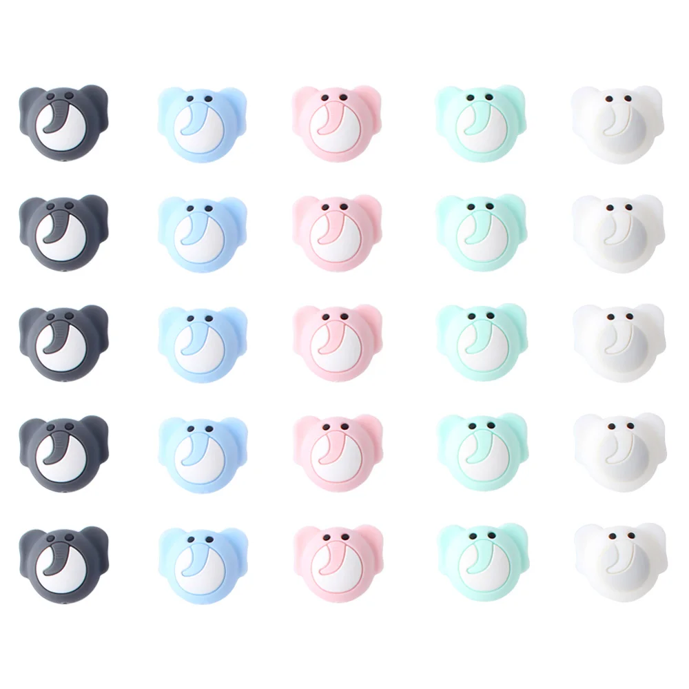 24mm 400pcs Silicone Beads Cute elephant Silicone Teething Beads Accessorie silicone rodent Making Necklace Pendant Baby Product
24mm 400pcs Silicone Beads Cute elephant Silicone Teething Beads Accessorie silicone rodent Making Necklace Pendant Baby Product
