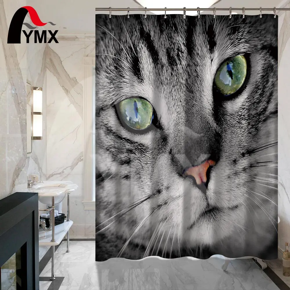 Cute Cartoon Cat Polyester Waterproof Shower Curtain Cat Bathroom Curtain with 12 Hooks Bath Shower Products Home Decorative
Cute Cartoon Cat Polyester Waterproof Shower Curtain Cat Bathroom Curtain with 12 Hooks Bath Shower Products Home Decorative