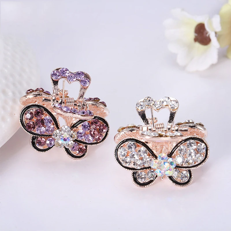 Hot Sale 1PC Rhinestone Mini Hair Claws Crown Barrettes Crystal Mini Butterfly Hairpins Hair Clips Hair Accessories
Hot Sale 1PC Rhinestone Mini Hair Claws Crown Barrettes Crystal Mini Butterfly Hairpins Hair Clips Hair Accessories
