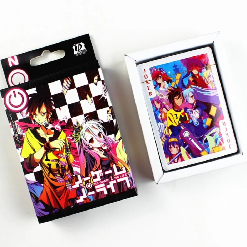 54 Sheets/Set Anime NO GAME NO LIFE Poker Cards Cosplay Board Game Cards Postcard Fans Gift
54 Sheets/Set Anime NO GAME NO LIFE Poker Cards Cosplay Board Game Cards Postcard Fans Gift
